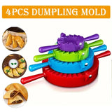 4pcs Dumpling & Pastry Mold – DIY Dough Press & Dumpling Shaper