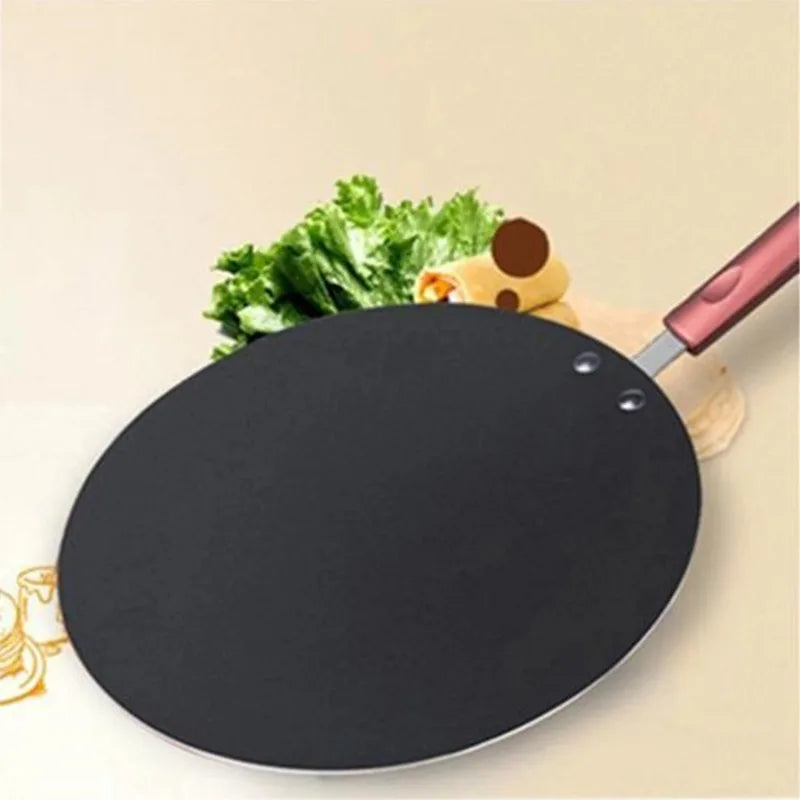 Aluminum Alloy Pancake & Crepe Maker – Flat Griddle Pan with Spreader & Spatula