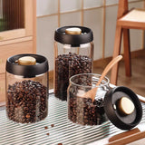 Vacuum Sealed Glass Jar – Airtight Coffee, Tea & Food Storage