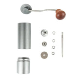 Professional Manual Coffee Grinder – All-Metal Anti-Slip Portable Burr Grinder