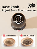 Joie Meow Spice Grinder Set Adjustable Ceramic Salt & Pepper Mill