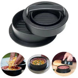3-in-1 Non-Stick Hamburger Press Patty Maker – Meat, Beef & Veggie Burger Mold
