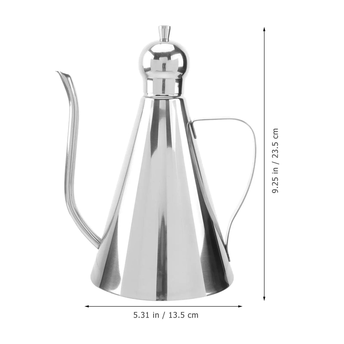 1/0.5/0.27L 304 Stainless Steel Oil Bottle – Leakproof Daily Use Dispenser for Oil, Vinegar & Condiments