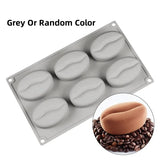 3D Coffee Bean Silicone Ice Cube Mold – Candy, Chocolate & Dessert Mold
