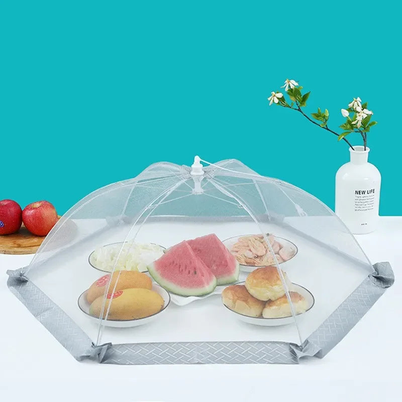 Foldable Food Mesh Cover – Anti-Fly & Mosquito Dining Table Food Protector