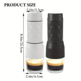 3-in-1 Portable Manual Espresso Maker – Hot & Cold Water Hand Press Coffee Brewer for Travel & Hiking