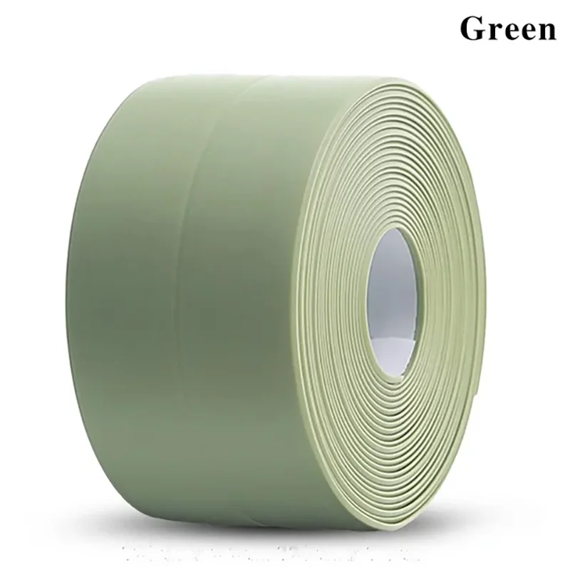 Waterproof Sealing Tape Strips, PVC Self-Adhesive Mold-Proof Caulk for Bathroom & Kitchen
