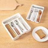 4/5 Compartment Cutlery Organizer – Kitchen Drawer Divider Tray for Spoon & Fork