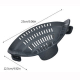 Silicone Clip-On Kitchen Strainer – Pot & Pan Drain Rack for Pasta, Vegetables & Fruits