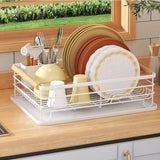 Removable Drain Tray Storage Rack for Pots & Pans – Strong, Hollow Design