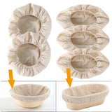 3/6pcs Bread Basket Liner Cloth Set – 10-Inch Round Dough Fermentation Covers