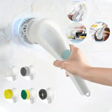5-in-1 Electric Cleaning Brush – Multifunctional Kitchen & Bathroom Scrubber