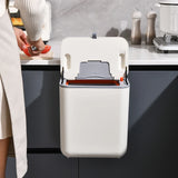 Kitchen Hanging Garbage Bin 7L/9L – Wall-Mounted Covered Recycling Bin for Kitchen & Bathroom