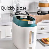 XIAOGUI 5KG / 10KG Rice Dispenser – Kitchen Organizer & Food Storage Container (Japan Style)