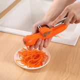 Stainless Steel Julienne Peeler & Vegetable Slicer – Multi-Functional Potato, Carrot, Cucumber & Fruit Grater Tool