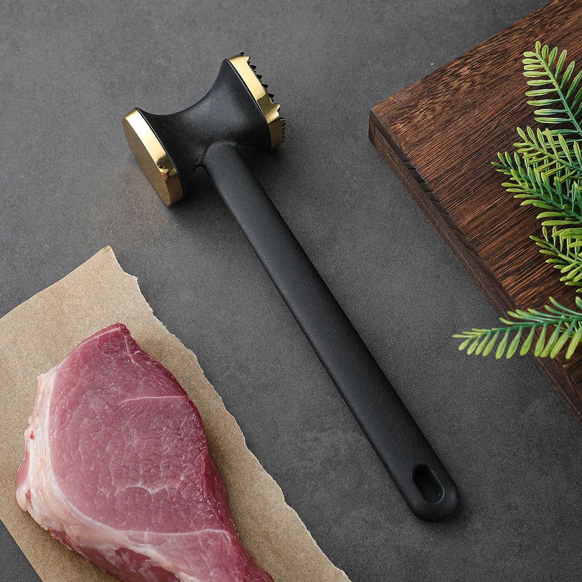 Double-Sided Zinc Alloy Meat Hammer – Multifunctional Meat Tenderizer & Kitchen Tool