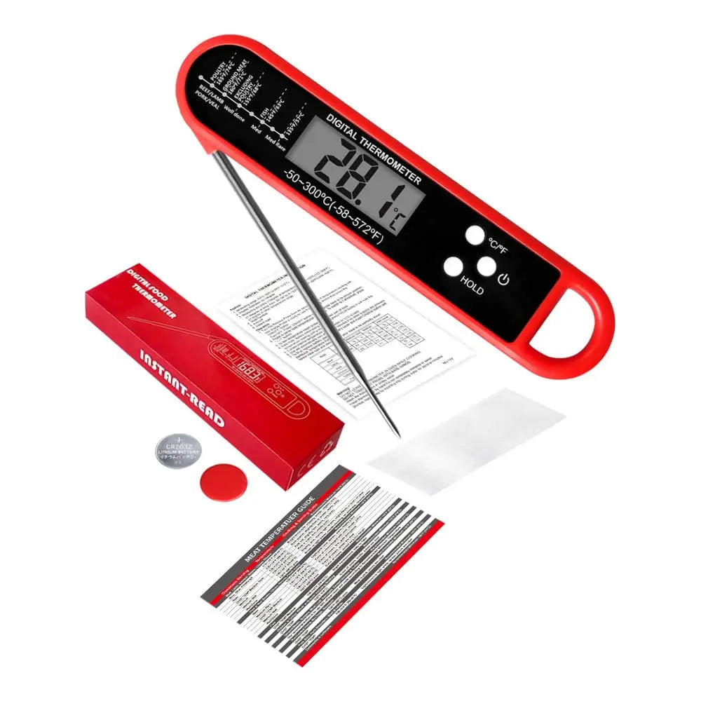 Waterproof Digital Meat Thermometer – Instant Read for Cooking & BBQ