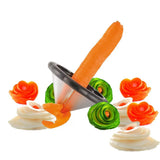 Creative Salad Curler – Fruit & Vegetable Spiral Knife and Decorative Cutter