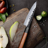 5.5" Japanese Petty Knife – 3-Layer Composite Steel Utility & Paring Knife with Rosewood Handle