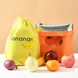 Insulated Fresh-Keeper Drawstring Bag – Reusable Vegetable & Fruit Storage Organizer