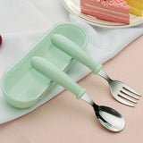 3-Piece Kids Cutlery Set – 304 Stainless Steel Spoon & Fork with Portable Case