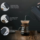 1200W Gooseneck Electric Kettle – Temperature Control for Coffee & Tea