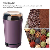 HOMEFISH Electric Coffee & Spice Grinder – Portable Multifunctional Herb, Nut, and Bean Grinder