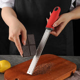 Stainless Steel Cheese Grater & Lemon Zester with Protective Cover – Multi-Purpose Kitchen Tool