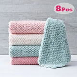 Soft Microfiber Kitchen Towels – Super Absorbent Dish Cloths for Anti-Grease Cleaning