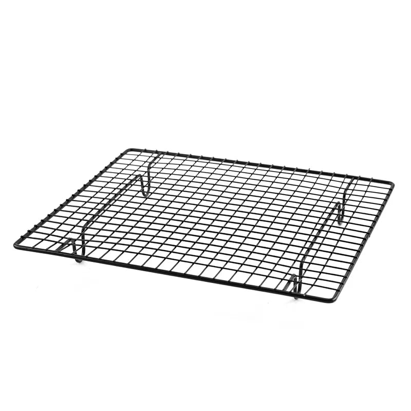 High Carbon Steel Nonstick Cake Cooling Rack – Grid Tray for Biscuits, Muffins & Cakes