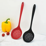 Silicone Slotted Spoon – Heat-Resistant Non-Scratch Kitchen Skimmer & Ladle for Frying and Pasta