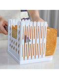 Adjustable Bread Slicer Guide – Foldable Plastic Cutter for Homemade Bread