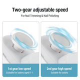 Electric Nail Clipper & Polisher – Rechargeable Automatic Nail Trimmer with Light for Adults & Babies