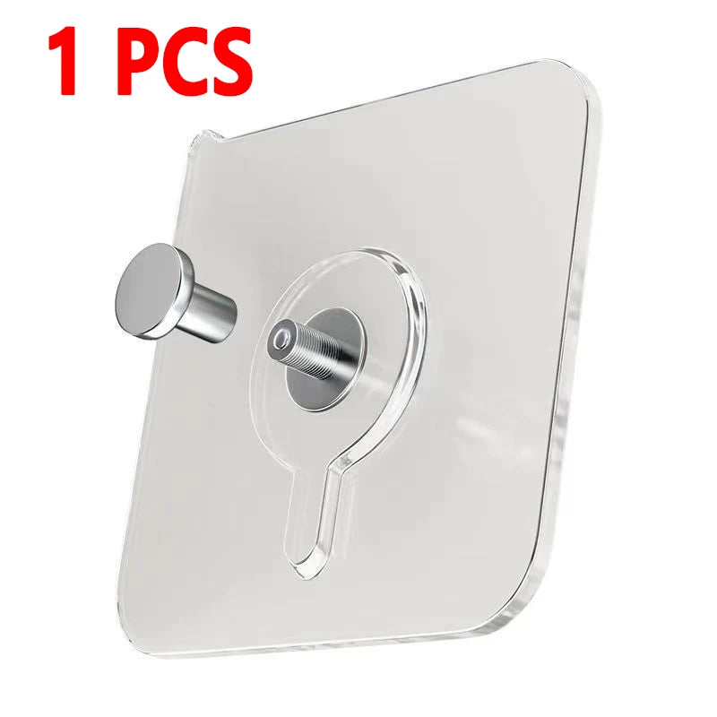 Strong Adhesive Hooks – No-Drill Waterproof Hangers for Kitchen, Bathroom & Wall Decor