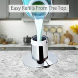 Samodra Black Liquid Soap Dispenser – Brass Pump Head with 500ML PE Bottle for Kitchen & Bathroom